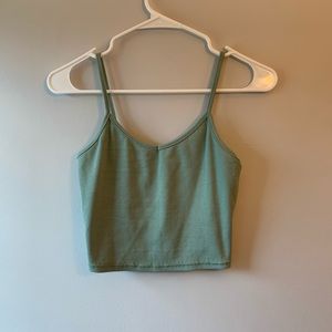 Green Crop Top